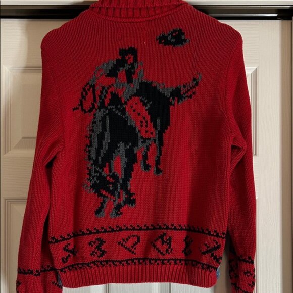 Vintage Pendleton Originals Cowboy Knit Denim Jacket/Sweater - Picture 5 of 12